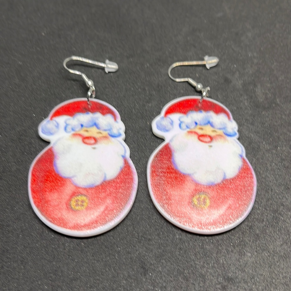 Earrings Christmas Santa